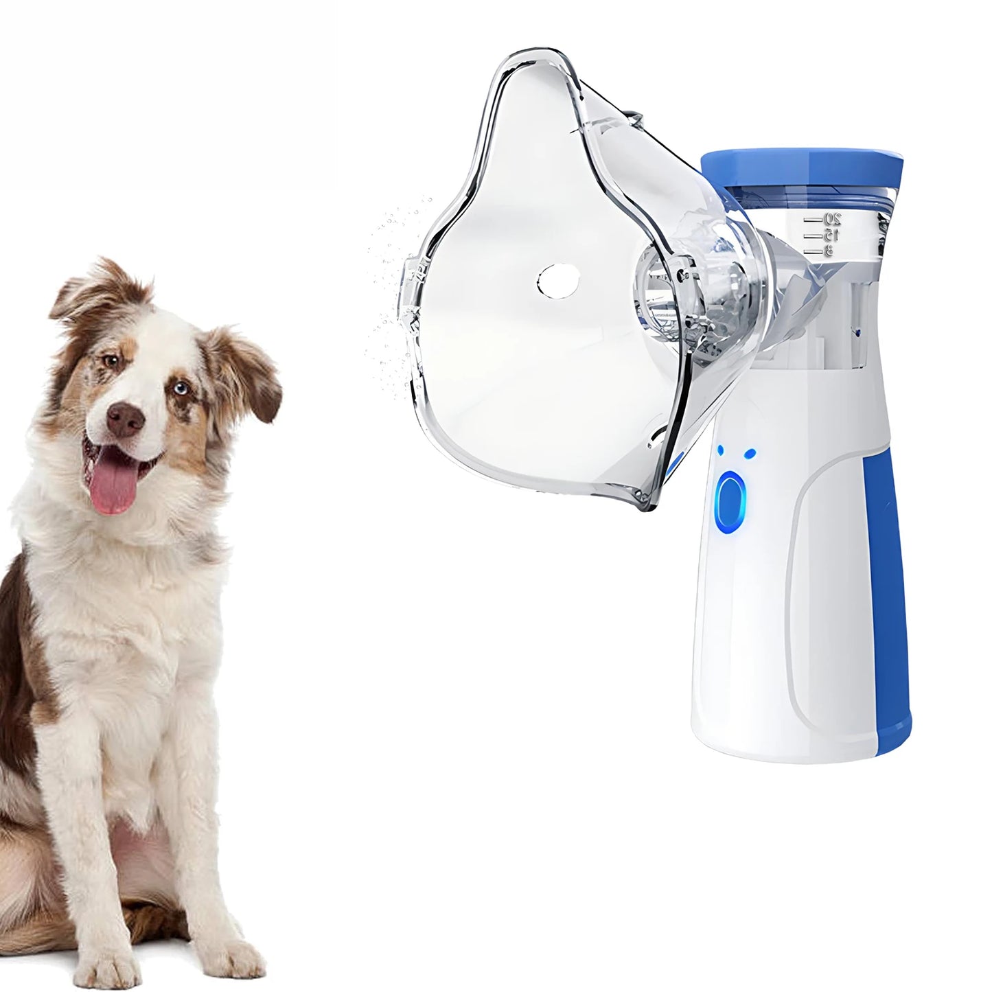 Pet Asthma Inhaler Nebulizer for Respiratory Relief Easy-to-Use Veterinary Animals Device Promotes Pet Health