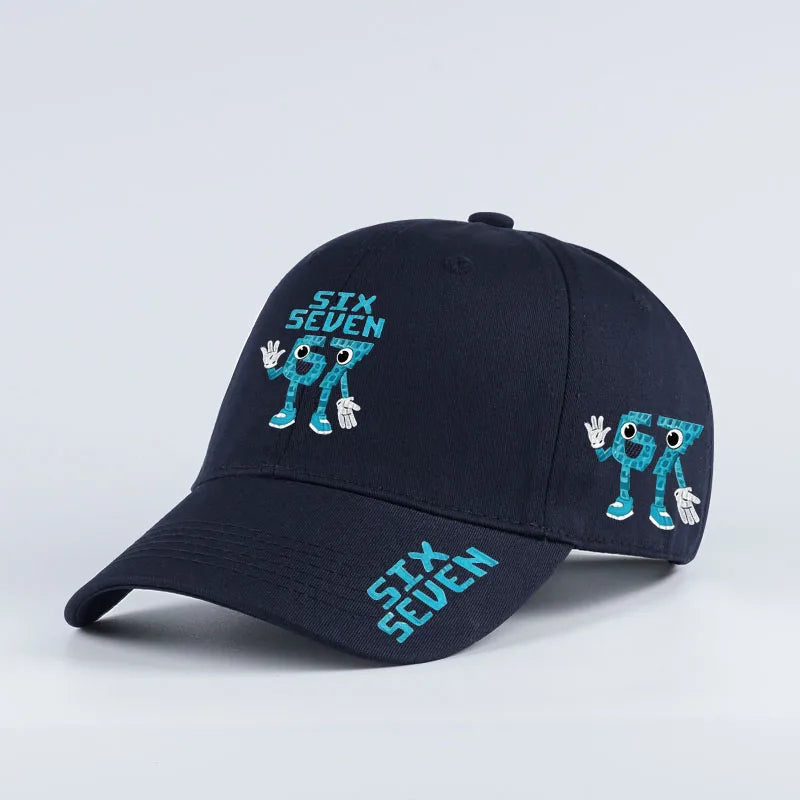 Retro '67 Cartoon Print Baseball Cap | Adjustable Unisex Streetwear