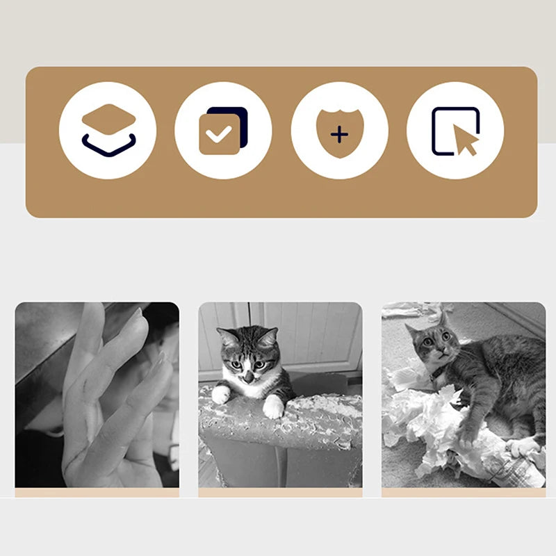 Durable Sisal Cat Scratch Pads, Cat Wall Pads, Sofa Claw Grinding Pads, Scratch Board Wall Stickers Cat Pet Toys Pet Accessories