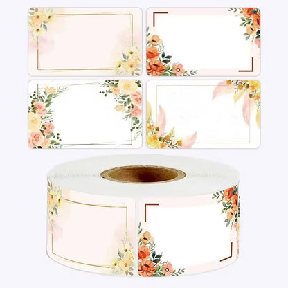 Sunflower Sticker Roll Pack | 50-250 Custom Name Labels for Home Organizing