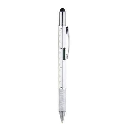 7 in 1 Multifunction Ballpoint Pen | EDC Hand Tool with Ruler Screwdriver Stylus Level