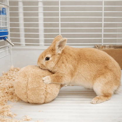 Bite Resistant Rabbit Soothing Ball Simulated Rabbit Buttocks Plush Pet Chewable Ball Comfortable Soft Rabbit Venting Ball