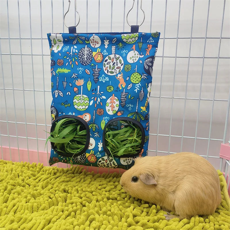 Rabbit Hay Bag Hay Dispenser For Guinea Pig Chinchilla Food House For Hay Guinea Pigs Feeder Hay Bag For Rabbits Pet Products