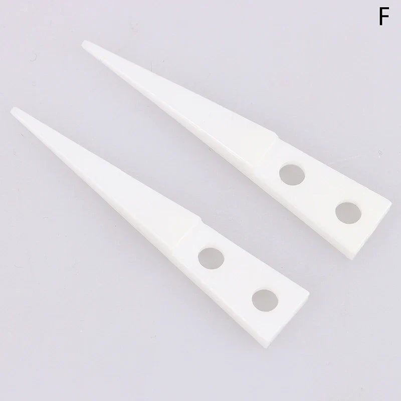 Anti-static Ceramic Tweezers Set | 2pcs Straight and Curved Tip for Electronics Repair