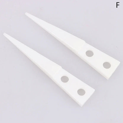 Anti-static Ceramic Tweezers Set | 2pcs Straight and Curved Tip for Electronics Repair