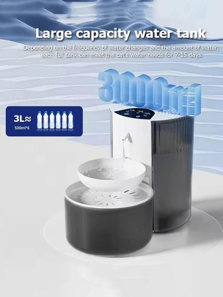 Pet Intelligent Water Dispenser, Clean And Dirty Separation, Dumping Type, Automatic Water Dispenser For Cats, Large Capacity