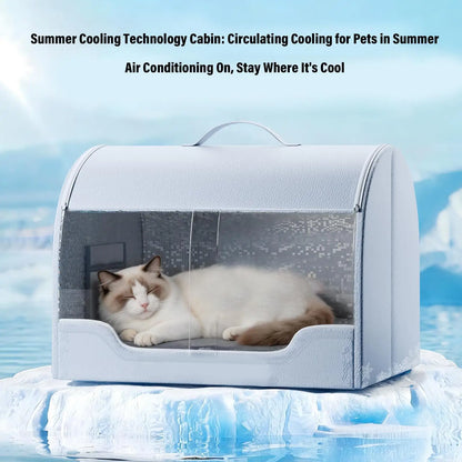 Pet Cooling House Waterproof Washable Breathable Portable Summer Cooling Bed for Cats Dogs for Home Dorm Office Apartment