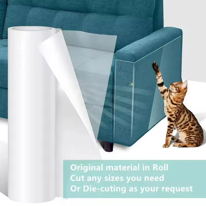 Furniture Scratch Resistant Table Mat Anti Cat Scratch Sofa Sticker PVC Transparent Anti Dog Bite Protective Pad