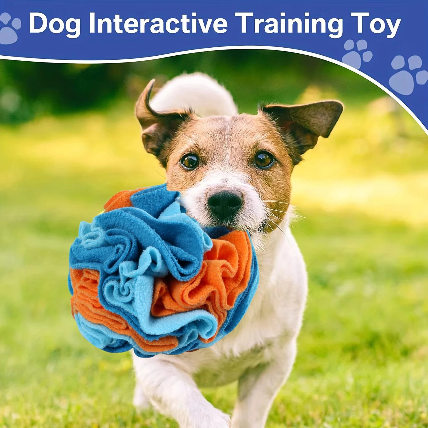 Interactive Dog Toys Snuffle Ball for Dogs Encourage Natural Foraging Skills, Snuffle Ball Dog Puzzle Toys Treat Ball for Large