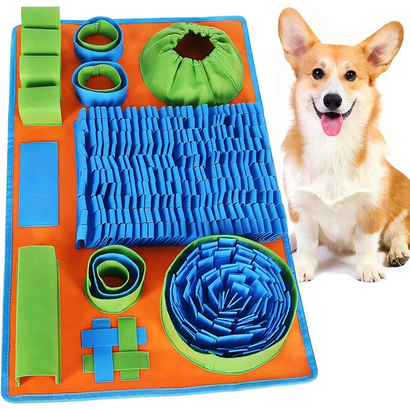 Pet Snuffle Mat for Dogs, Interactive Slow Feeder Sniff Pad for Small Dogs & Cats, Puzzle Toy for Boredom & Mental Stimulation