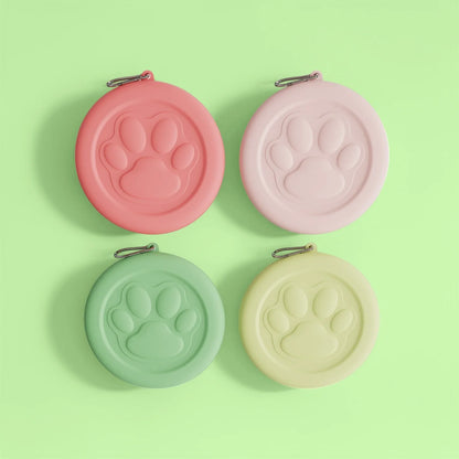 Portable Outdoor Pet Bowl: 2-in-1 Travel Dog Food/Water Dish with Treat Compartment for Hiking, Camping, and On-the-Go Feeding