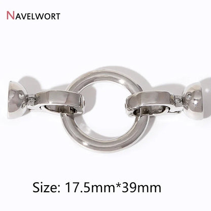 2/4/6Pcs Gold Color Round Jewelry Clasps | Locks For Bracelet Necklace Making Supplies