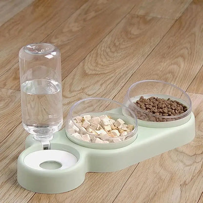Pet Automatic Feeders 3 Bowl Pet Water Dispenser Feeders Large-diameter Dog Basin Cat Bowls Pet Automatic Feeders Wholesale