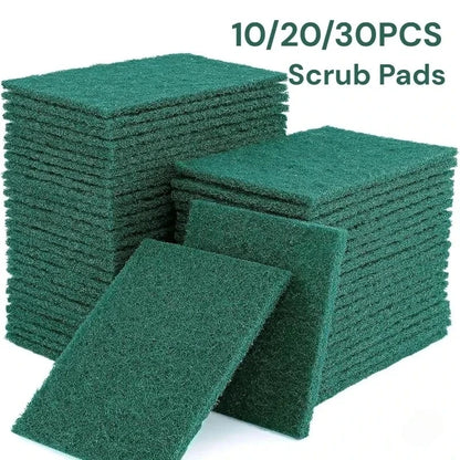 Grit-Free Scrub Pads, 10/30 Pcs - Scratch-Free for Non-Stick Pans, Multipurpose Reusable Kitchen Sponges for Dishes, Pots & Grea