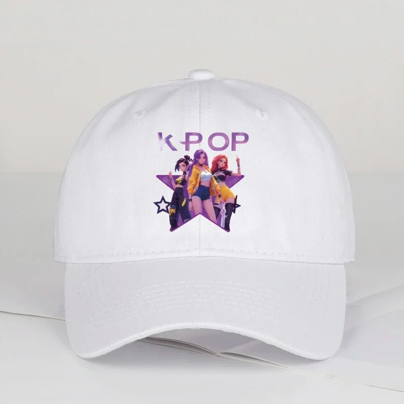 K-POP Cartoon Girl Group Baseball Cap | Unisex Retro Adjustable Dad Hat
