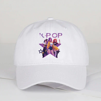 K-POP Cartoon Girl Group Baseball Cap | Unisex Retro Adjustable Dad Hat