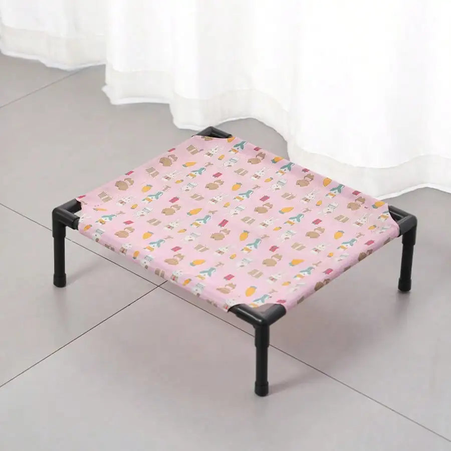 1PC Elevated Pet Bed Raised Small Animal Bed Breathable Washable Cooling Sleep Mat for Rabbit Hamster Cat Puppy Indoor Bed House