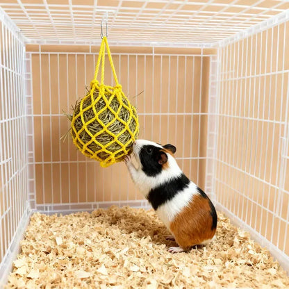 Hanging Rabbit Hay Feeder Ball Holder Food Rack Durable Cage Small Pet Feeding Bowl for Hedgehog Ferret Gerbils Pets Supplies