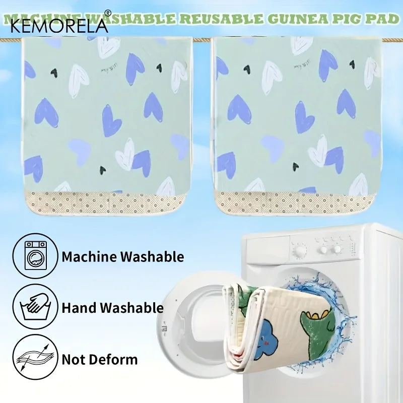 1PC 31x47 Inch Super Absorbent Non-Slip Guinea Pig & Hamster Cage Mat Washable Pet Bedding for Rabbits And Small Animals