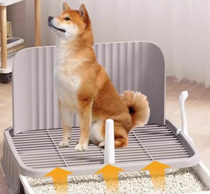 Pet-specific Training Toilet Indoor Pet Cleaning Products Anti-stepping Plastic Dog Pee Pad Holder Removable Net Reusable Tray