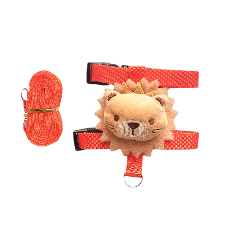 Small Animals Outdoor Wakling Supplies Cartoon Style Rabbit Harness and Leash Set for Bunnies Guinea Pig Bunny Accessoris Pet