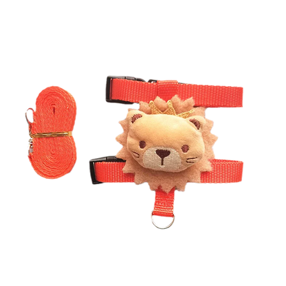 Small Animals Outdoor Wakling Supplies Cartoon Style Rabbit Harness and Leash Set for Bunnies Guinea Pig Bunny Accessoris Pet
