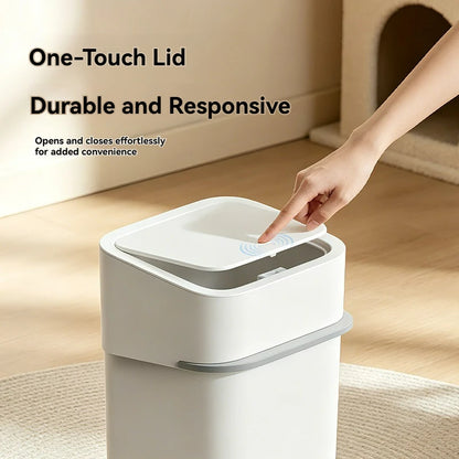 Layered Cat Litter Box for Handling Cat Waste, Cat Litter Box with Trash Can, Cat Litter Scoop, Odor Eliminator, Deodorizer