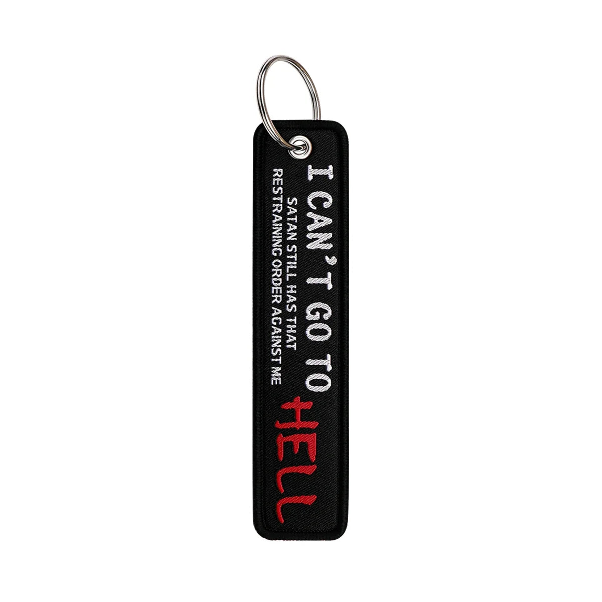 Embroidered Quote Key Fob | Personalized Gift Keyring