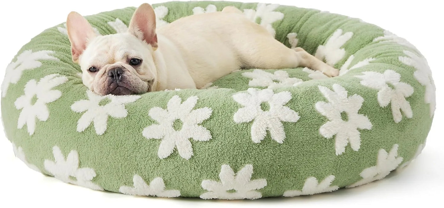 Round Pet Bed for Dogs Cats All Seasons Warm Winter Soft Comfortable Cushion Dog Beds for Large Dogs Dog Accessories Cat Bed