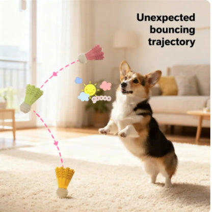 New Badminton Shape Bite-Resistant Dog Toy Interactive Chew Toy Relieves Boredom Teeth Grinding Stick Puzzle for Dogs Self-Fun