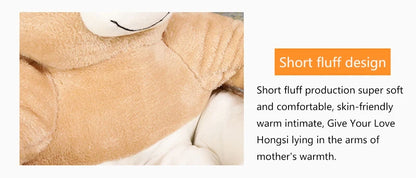 Plush Dog House Bed Winter Warm Bear Hug Semi Enclosed Cat's Nest Detachable And Washable Mat Small Dog Bed Sofa Pet Supplies