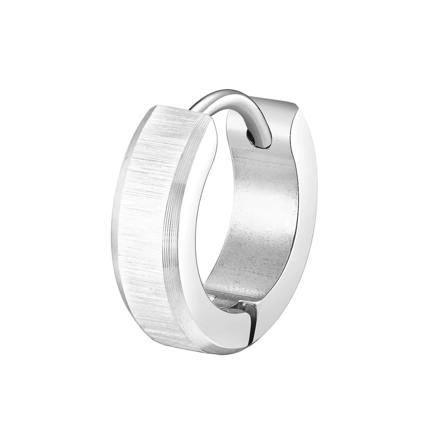 Vnox Anti Allergy Stainless Steel Hoop Earrings | Unisex Simple Metal Huggies for Men and Women