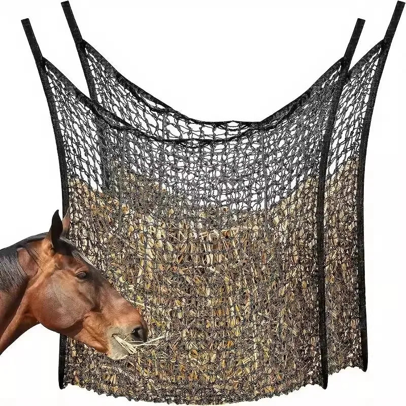 Hay Net for Horses Slow Feed Hay Bag for Horses Goat Sheep Large Capacity Hanging Hay Feeder Bag