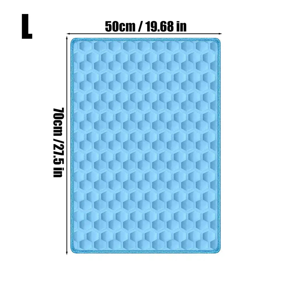 Pet Cooling Mat Chew-Resistant Cushion Pet Cats Bed Cooling Mat for Small Medium Large Breeds Animals Resting Camping Travel