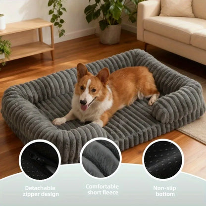 Dog Bed for Winter Puppy Bed Warm Sofa Pets Products Small Cats Mat Pet Supplies Large Baskets Beds Dogs Medium Kennel Big Home