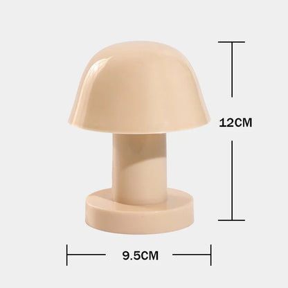 Mini Mushroom LED Night Light | Battery Powered Portable Desk Lamp for Bedroom Decor
