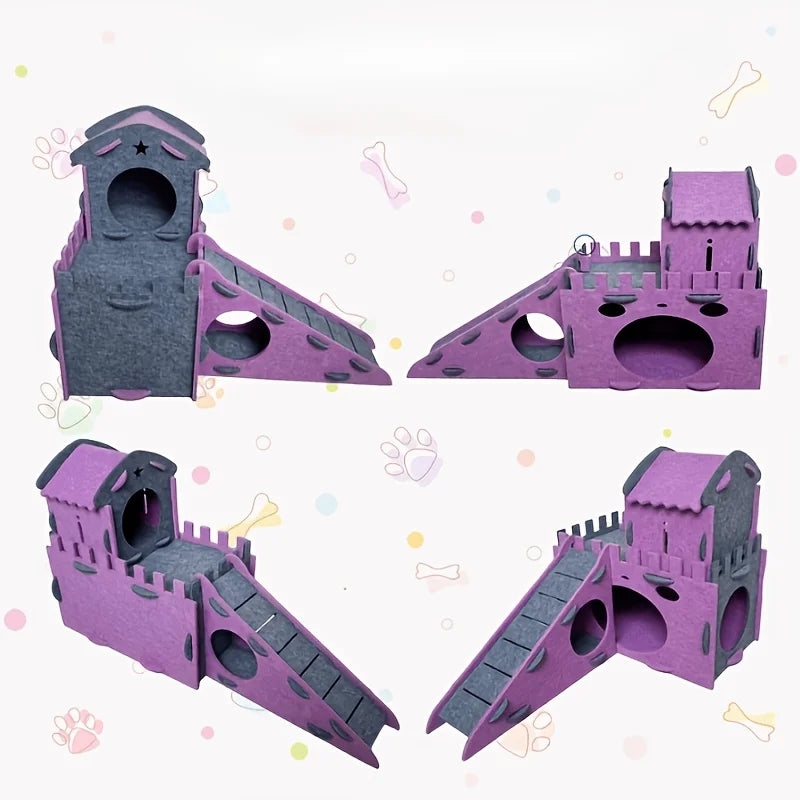 Miniature Animal Kennels And Castle Hideouts Perfect Rabbits Guinea Chinchillas Suitable All Seasons Small pets  Pet supplies