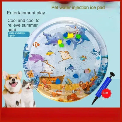 100x100cm Pet Water Bed Pat Mat Injectable Cooling Pad Summer Cooling Scratch Resistant Universal for Cats Dogs Pet Supplies