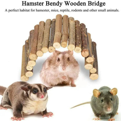 Small Pet Willow Branch Chew Toy, Height, Bendable Design, Dental Care, Natural Nutrients, For Rabbits/Guinea Pigs