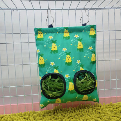 Rabbit Hay Bag Hay Dispenser For Guinea Pig Chinchilla Food House For Hay Guinea Pigs Feeder Hay Bag For Rabbits Pet Products