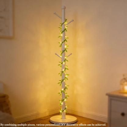 Willow Leaf Curtain String Lights | Battery Powered Decorative Fairy Lights