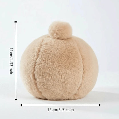 Bite Resistant Rabbit Soothing Ball Simulated Rabbit Buttocks Plush Pet Chewable Ball Comfortable Soft Rabbit Venting Ball