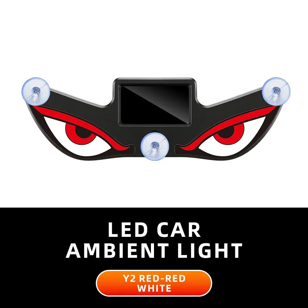 Solar Devil’s Eye Car Window Light | USB-C Rechargeable Flashing Warning Lamp