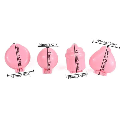 4pcs/set Lollipop Mold Set for Cake Pops and Candy Making | Round Heart Cone Cupcake Shapes