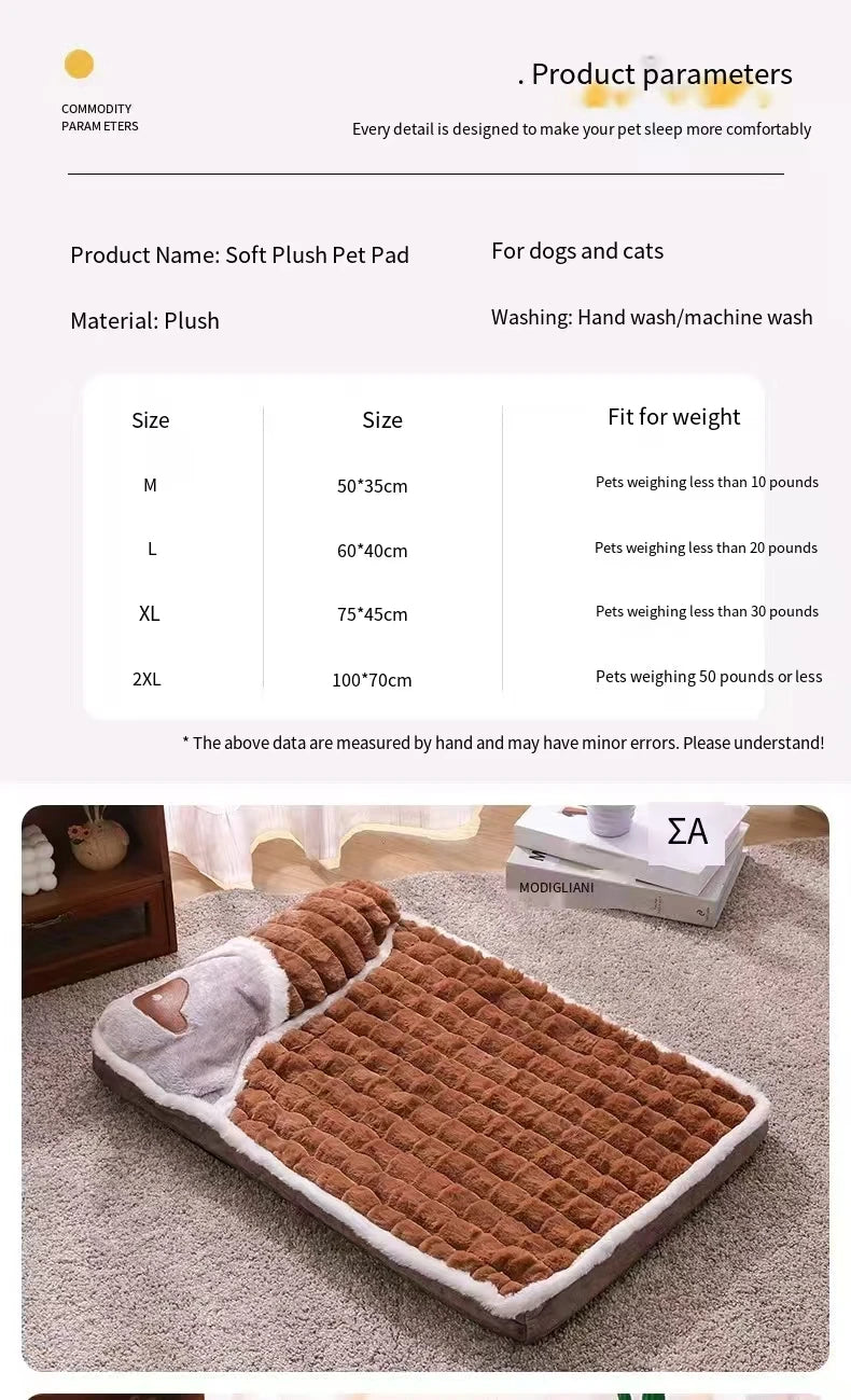 Pet supplies cat and dog mats thickened pet beds dog sleeping mats pet sofas dog beds cat beds all year round