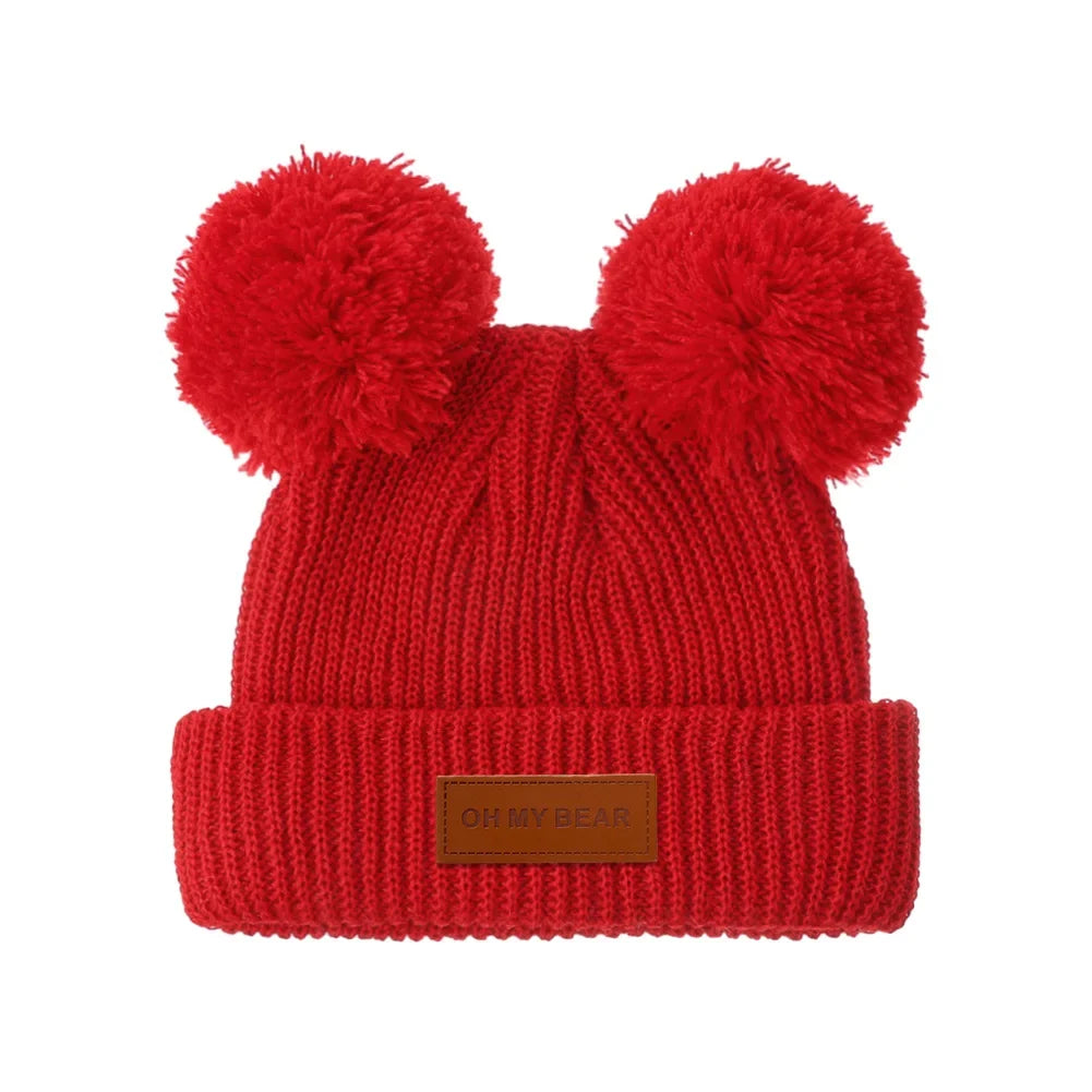 Solid Knit Baby Beanie | Unisex Infant Hat for Fall and Winter