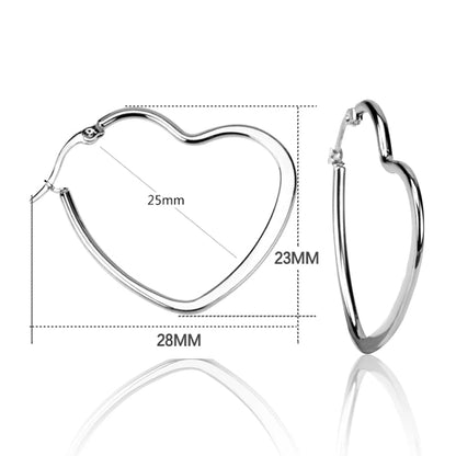 LUXUSTEEL Stainless Steel Hoop Earrings | Simple Geometric Shapes for Women