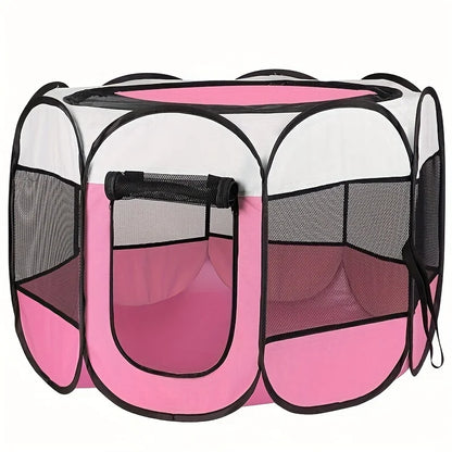 Classic-Style Portable Pet Playpen & Tent | Durable, Foldable, Comfort Design | Secure Outdoor Pet Bed for Cats & Dogs