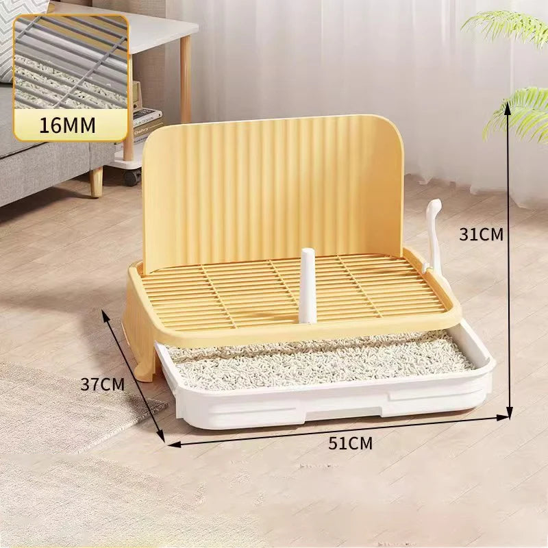 Pet-specific Training Toilet Indoor Pet Cleaning Products Anti-stepping Plastic Dog Pee Pad Holder Removable Net Reusable Tray
