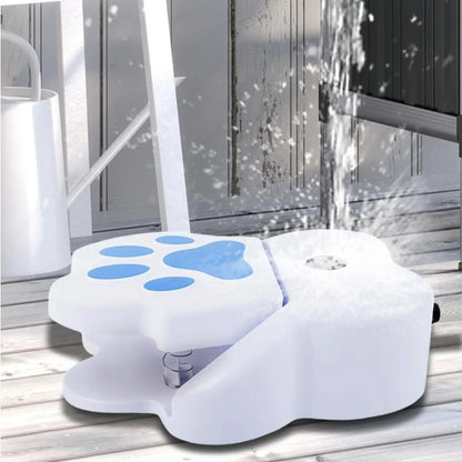 Pet Water Fountain Step on Dog Drinking Fountain Paw Activated Puppy Sprinkler Step on Pet Drinking Dispenser for Outdoor Garden